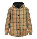 Reversible Check Nylon Hooded Jacket