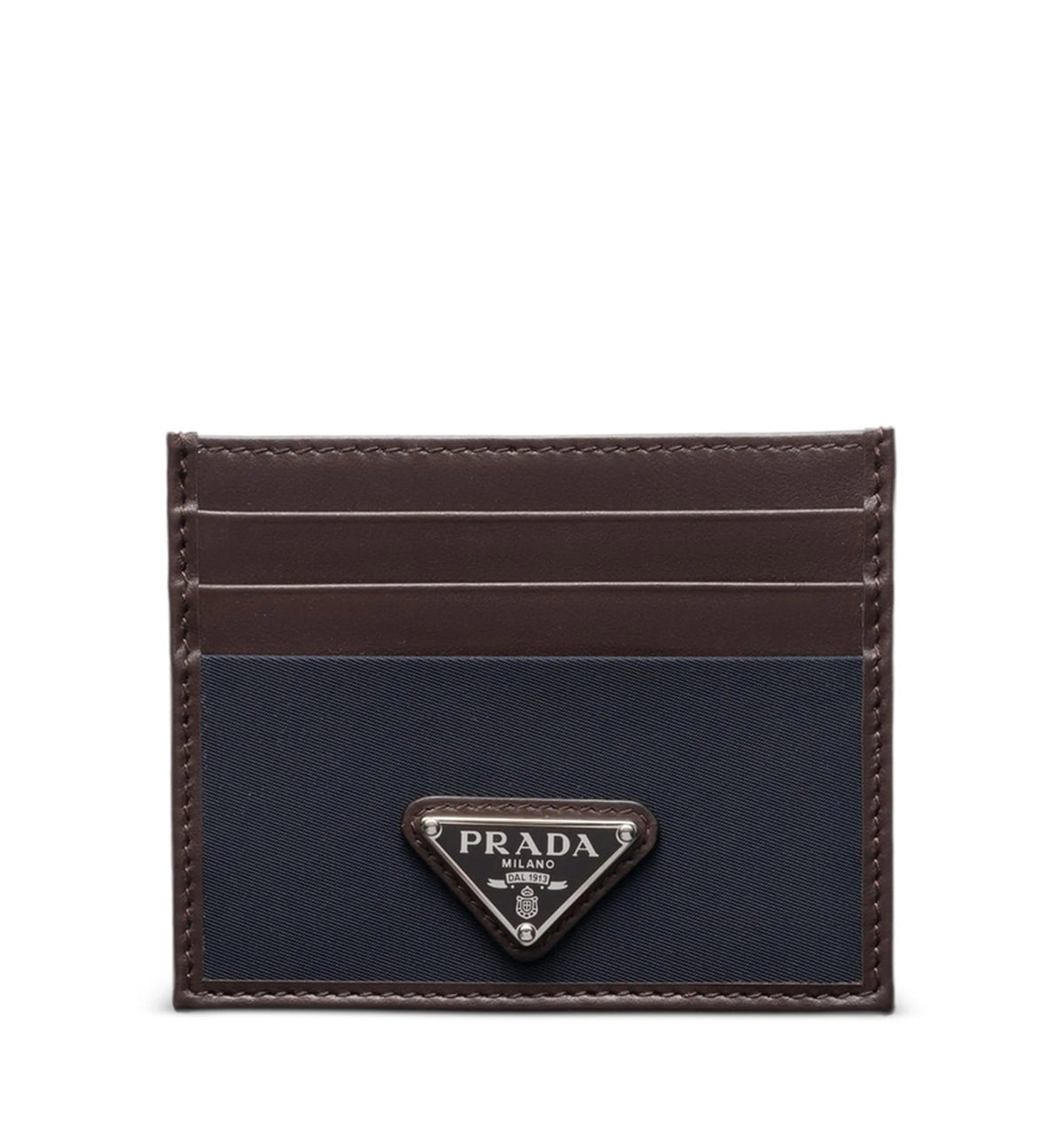 Prada Speedrock Re-Nylon and leather card holder