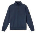 Cotton sweatshirt with side logo patch