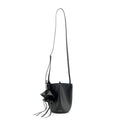 Nano Snap Bucket Bag In Grained Leather