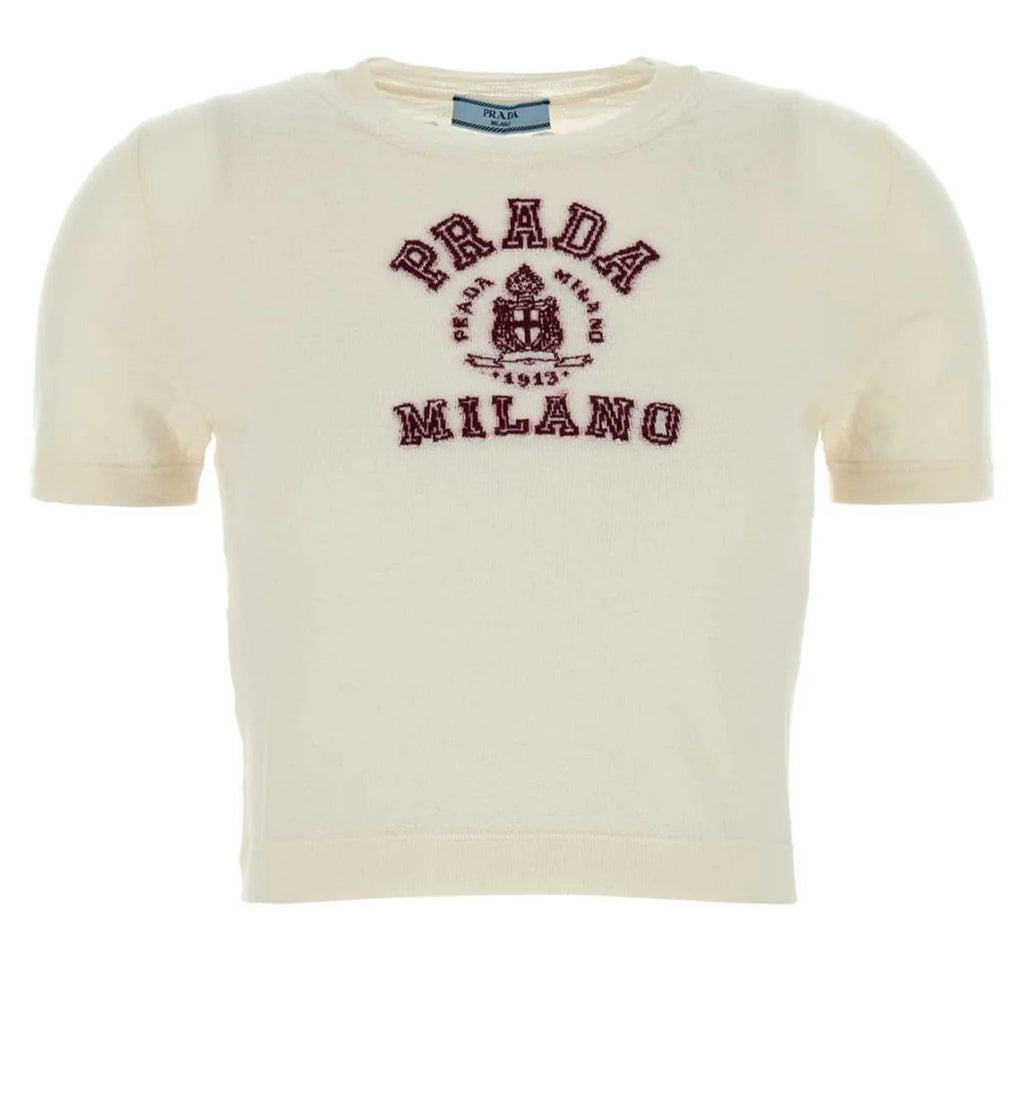 Cashmere Intarsia T-shirt