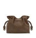 Medium Flamenco clutch in grained nubuck