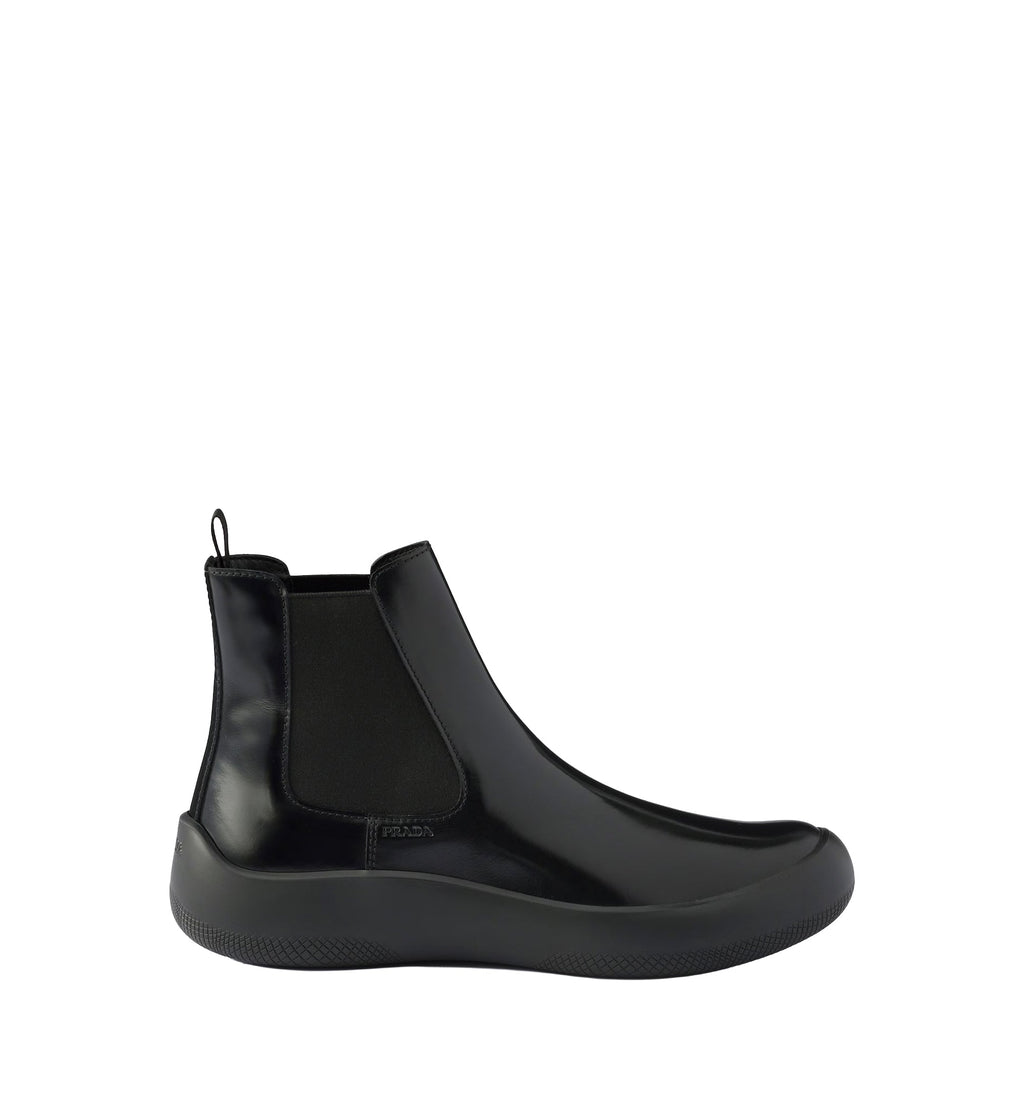 Brushed Leather Chelsea Boots
