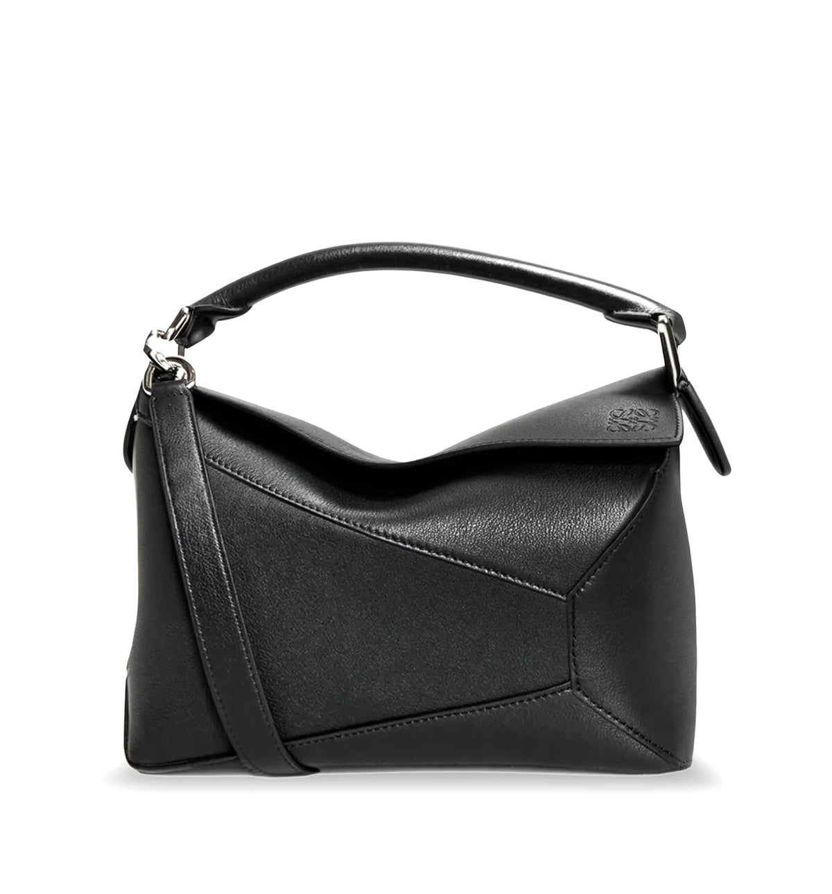 Puzzle Edge leather handbag with engraved Anagram logo