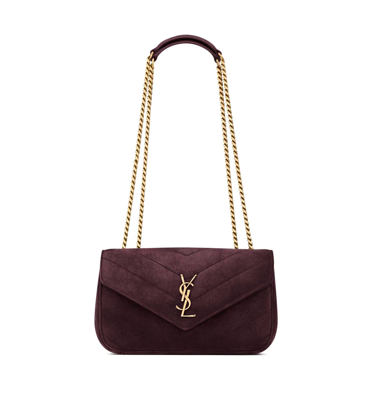 Loulou Small In Matelassé Suede