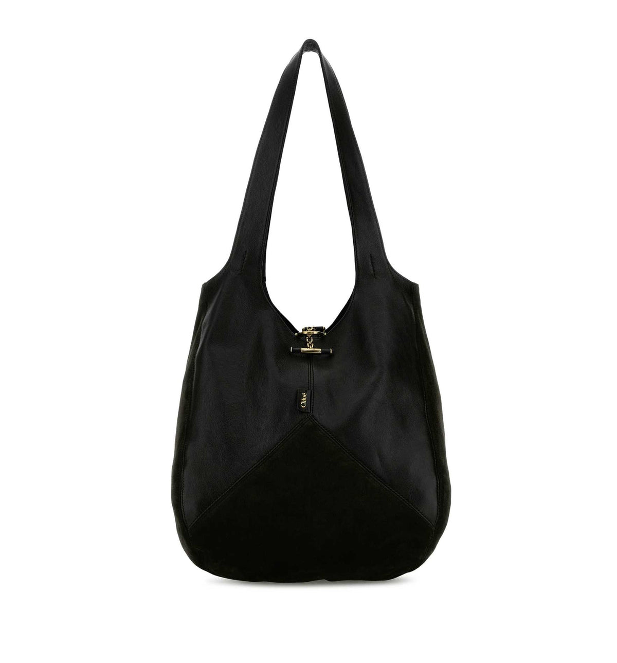Chloé Balloon Bag In Grained & Suede Leather