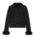 Chasseur Jacket In Viscose And Wool Natté
