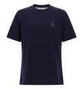 Cotton Jersey Crew Neck T-Shirt With Logo