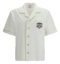 White Short Sleeve Towelling Shirt