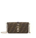 Wallet on Chain FF fabric crossbody bag