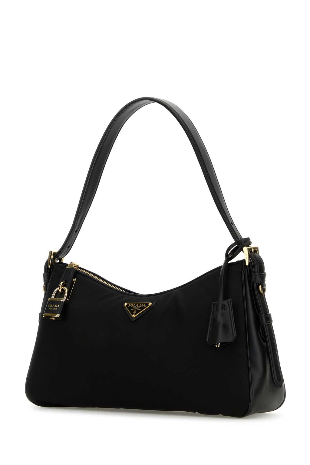 Logo Plaque Padlock-Detailed Shoulder Bag
