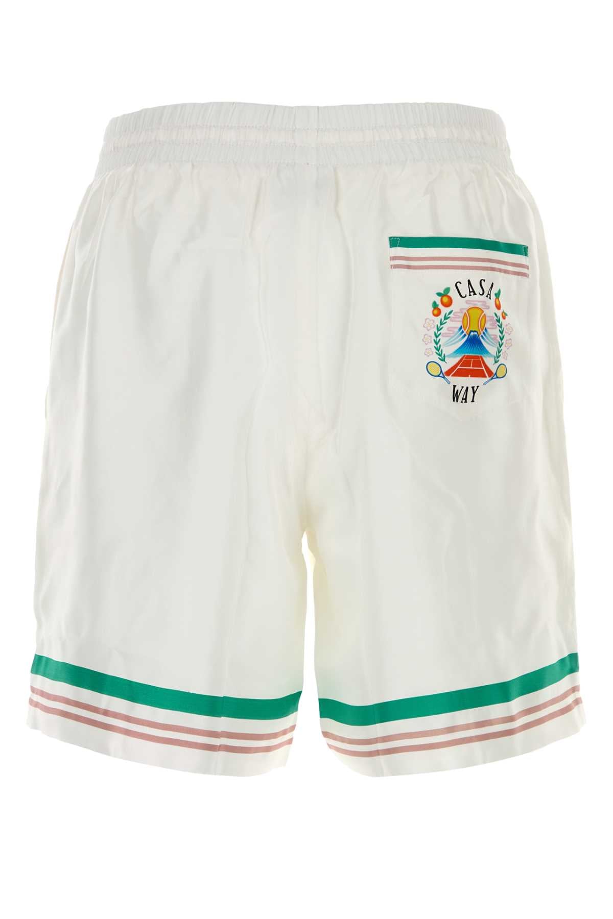 Casa Way Silk Satin Shorts