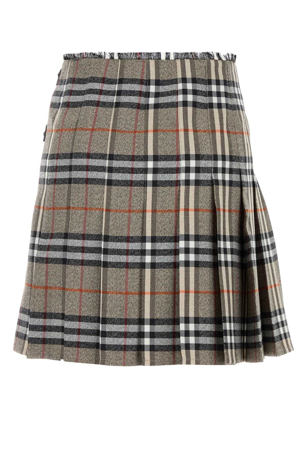 Embroidered Wool Skirt