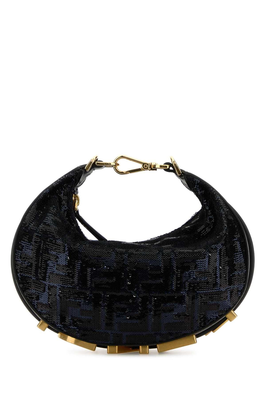 Embellished fabric mini Fendigraphy handbag