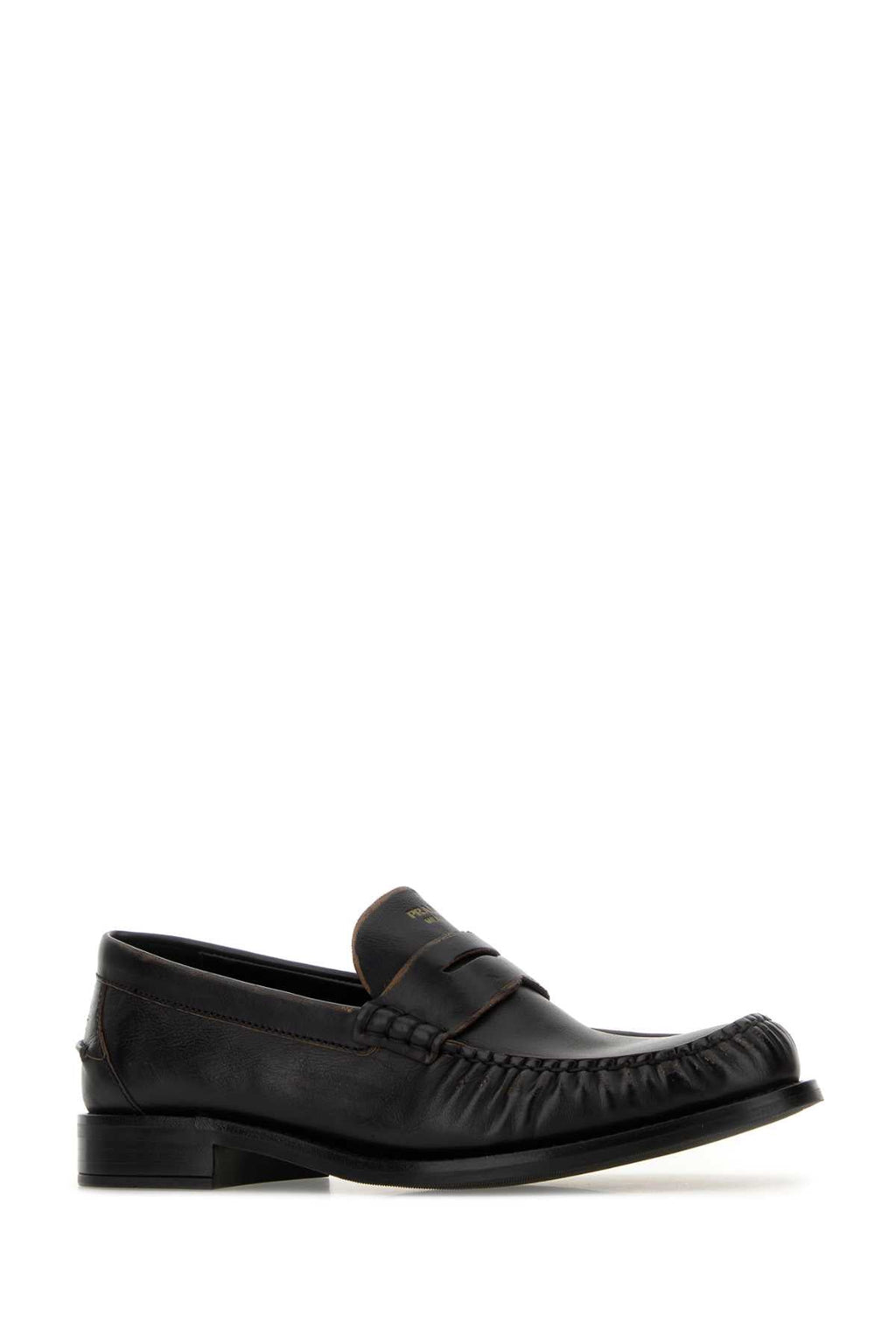 Brushed Leather Loafers