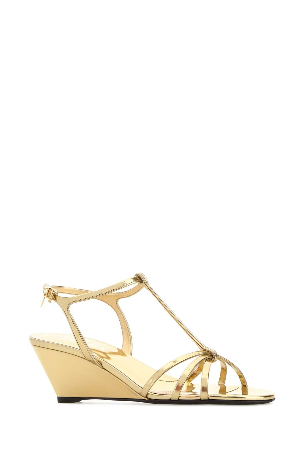 Metallic Leather Sandals