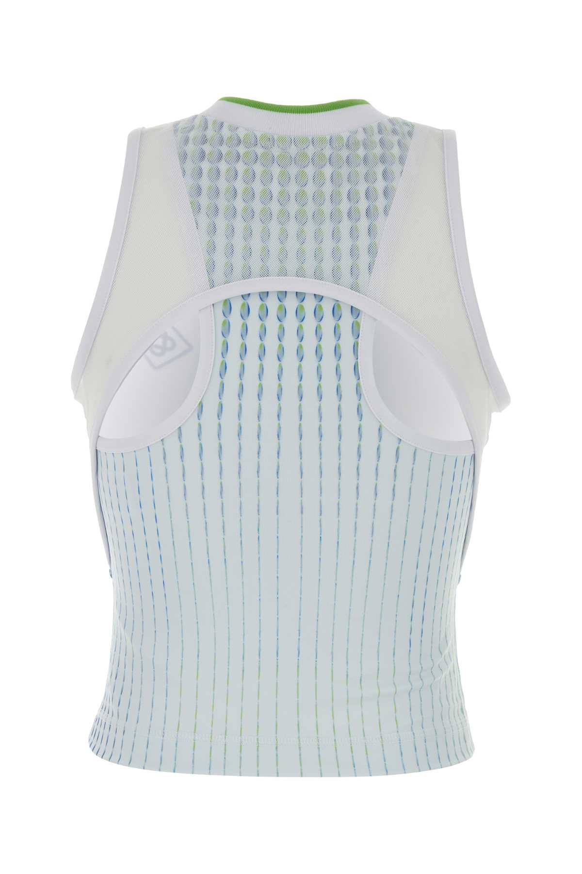 Tennis Printed Racer Top