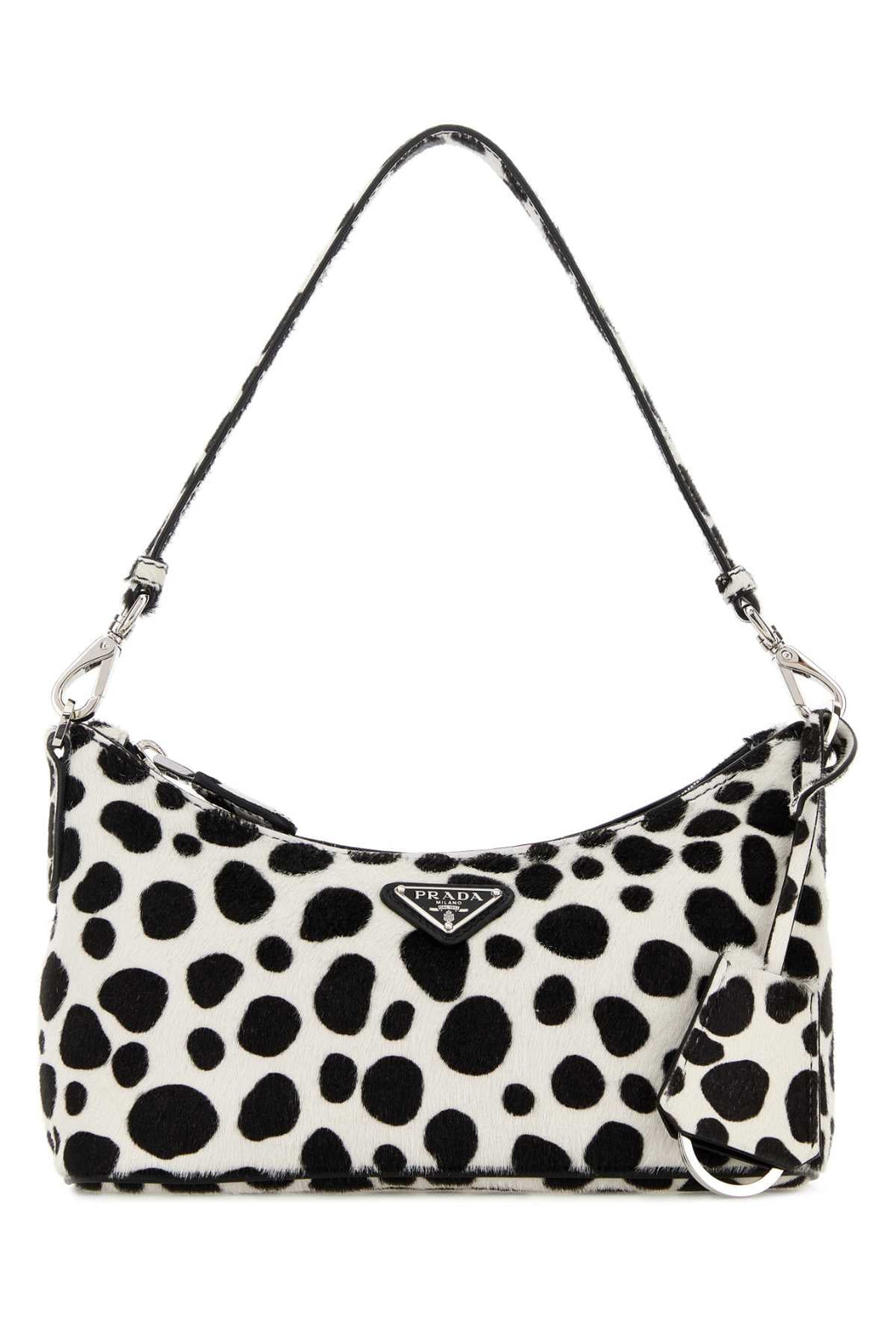 Printed calf hair mini-bag