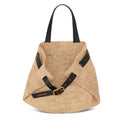 Medium Punch Hole raffia shoulder bag
