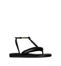 Boudoir bicolor thongs in nappa leather