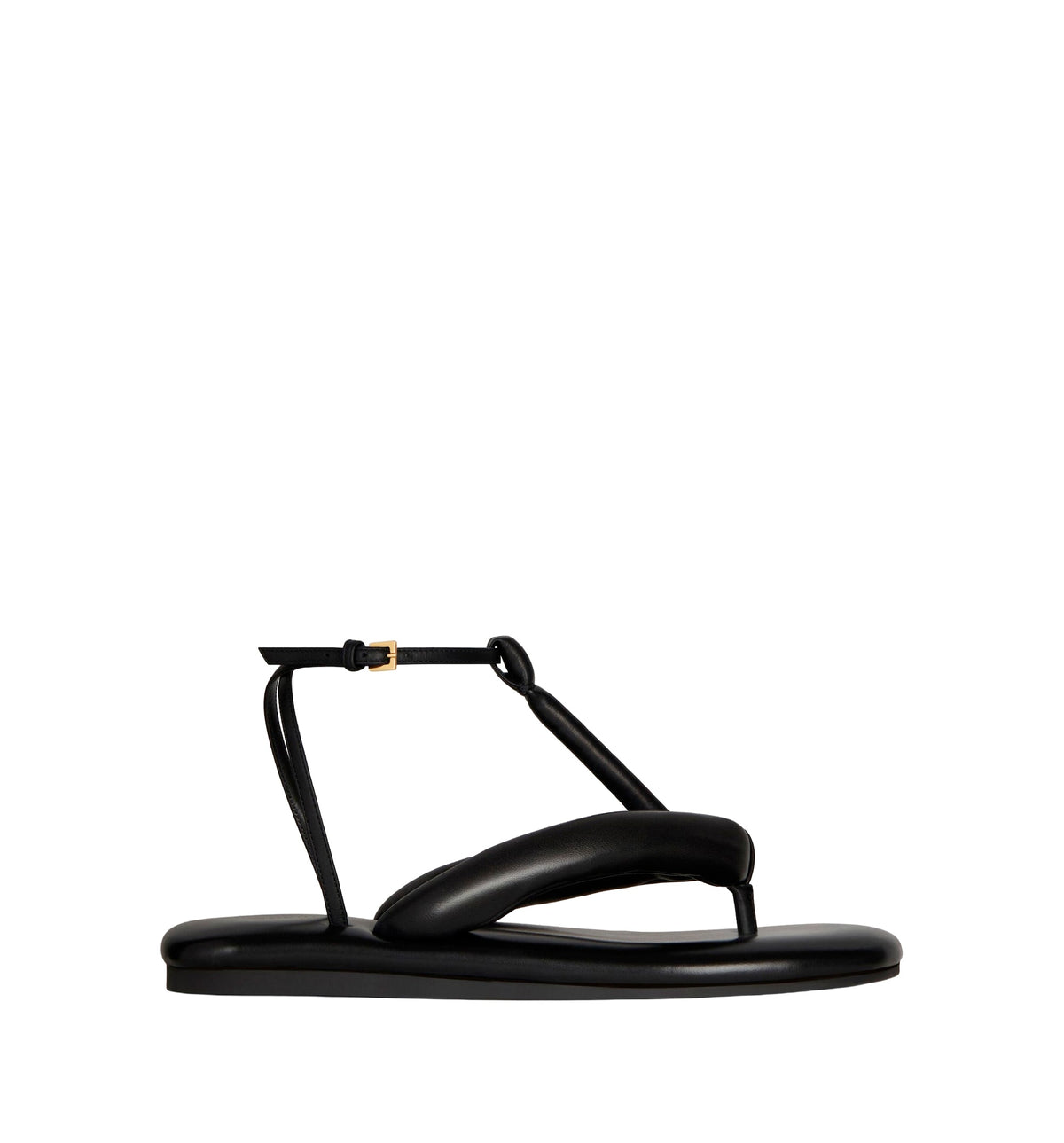 Boudoir bicolor thongs in nappa leather