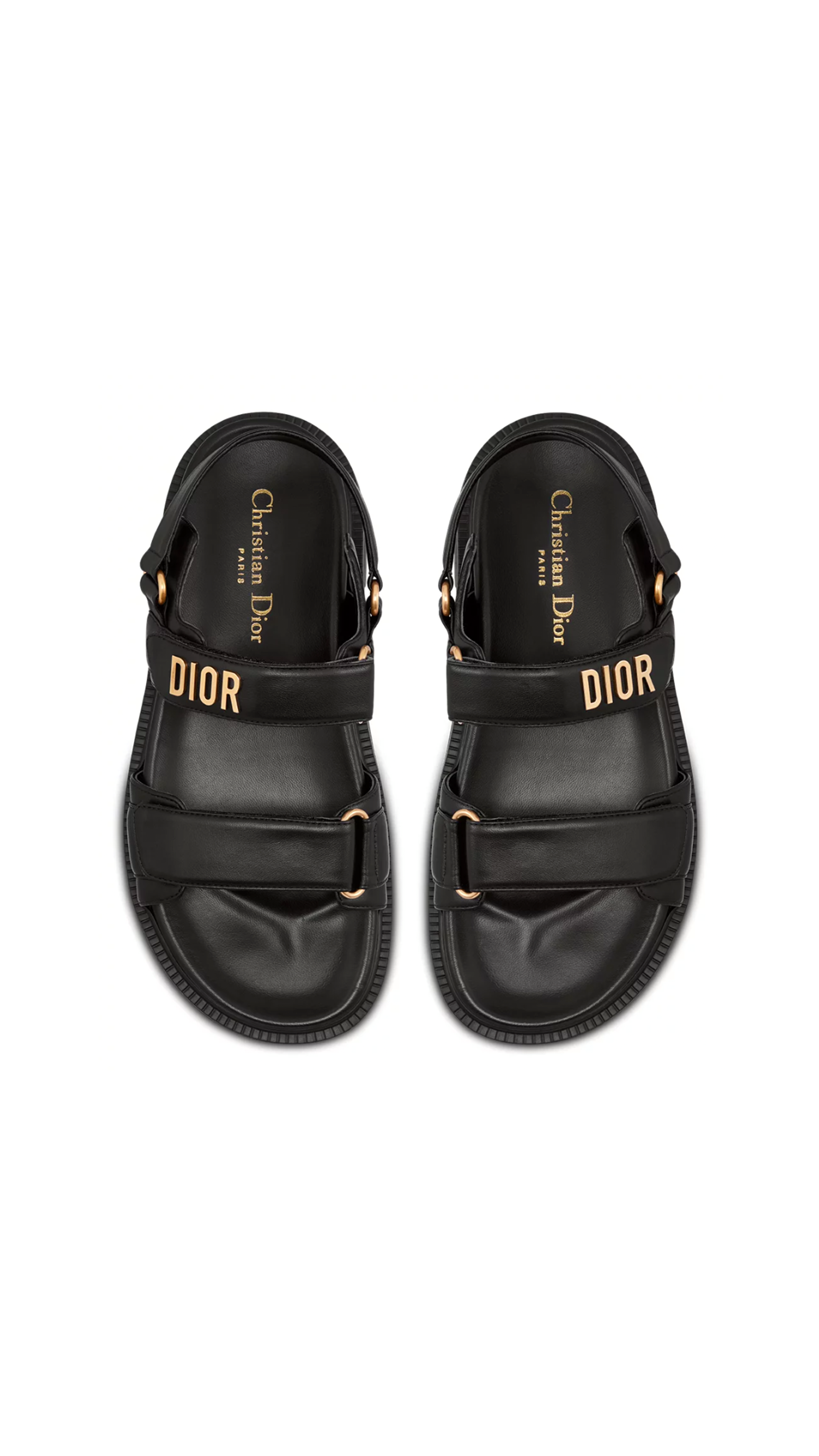 Dioract Lambskin Sandal - Black