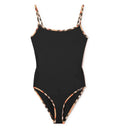 Check Trim Swimsuit