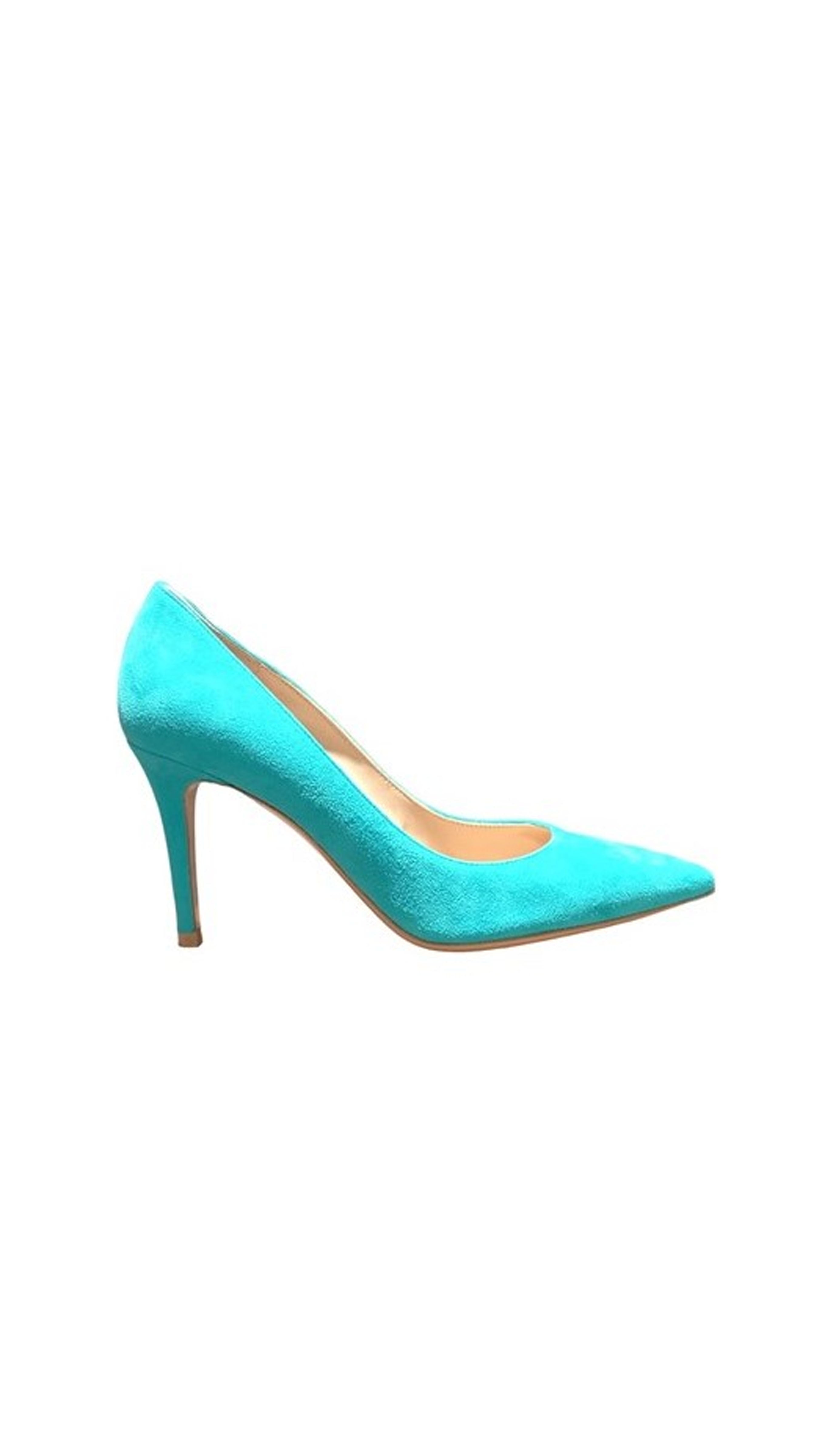 Pointed Toe Stiletto Heel -Light Blue