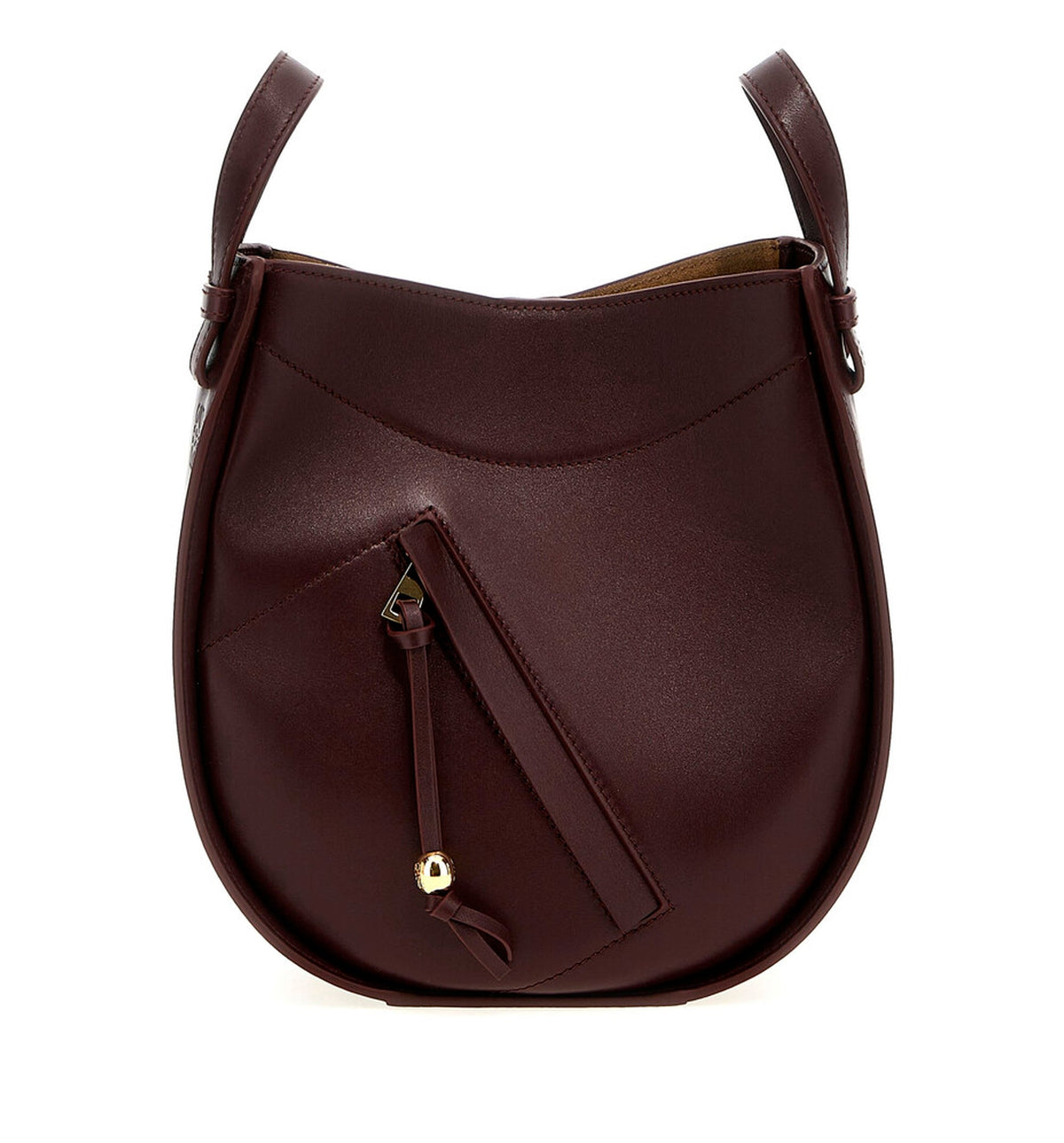 Hammock leather shoulder bag