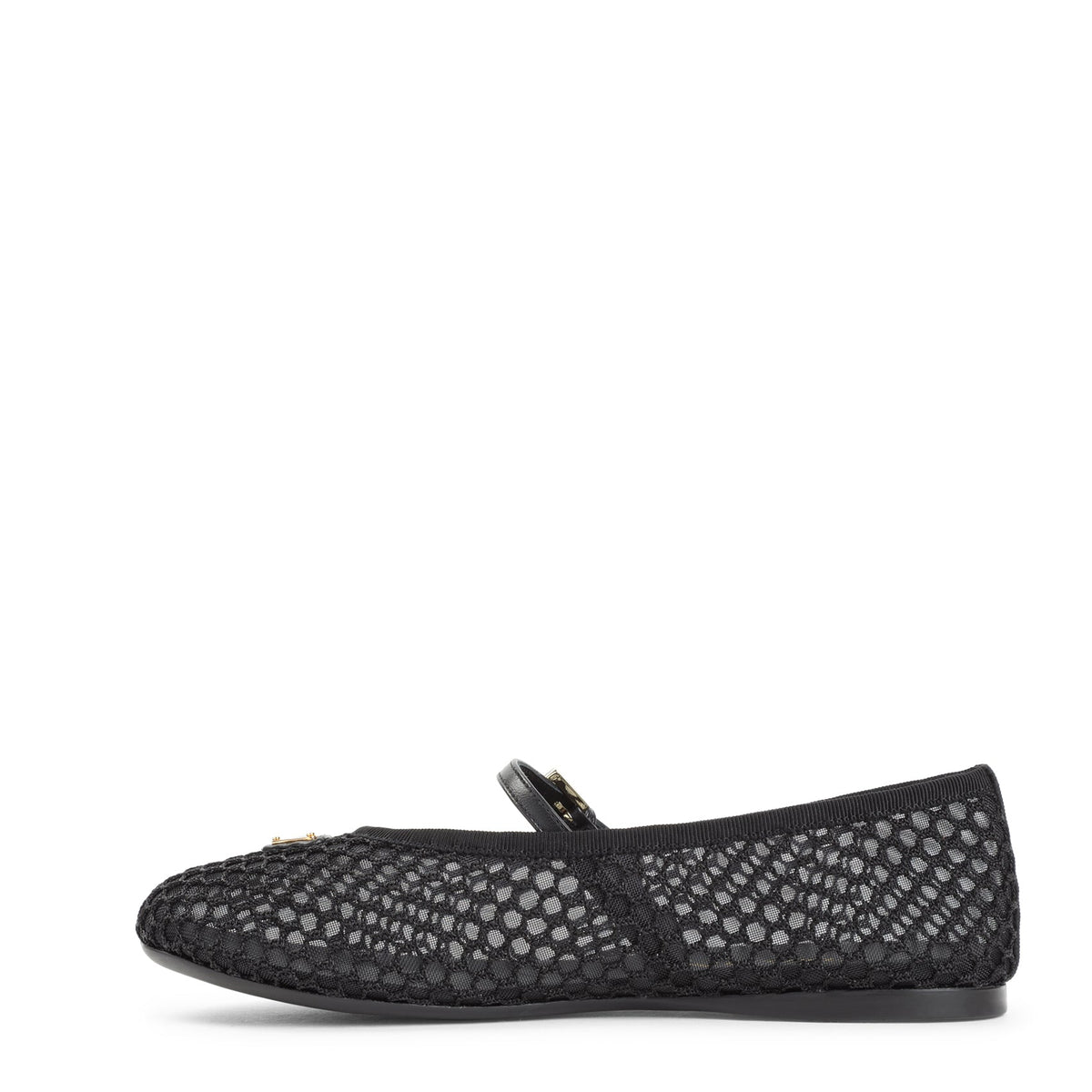 Mesh fabric ballerinas
