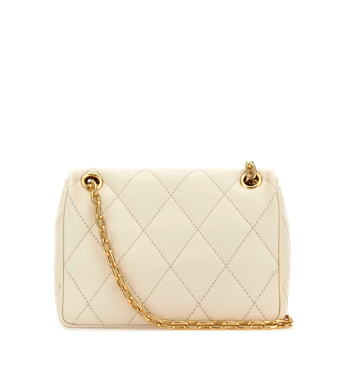 Ivory leather small Strand shoulder bag
