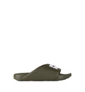 Label Slide mules in rubber
