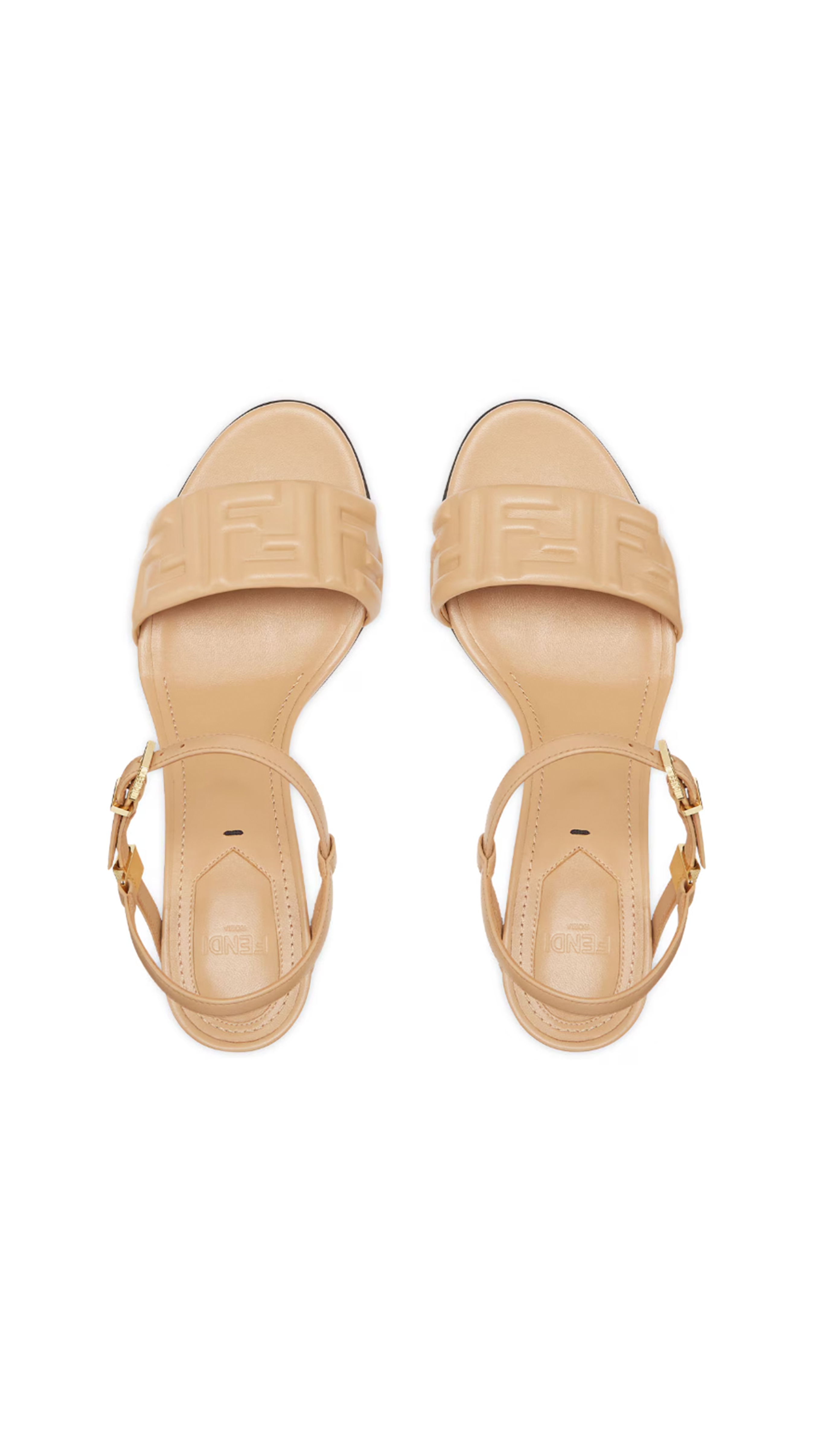 Delfina Medium Heeled-Sandals - Beige