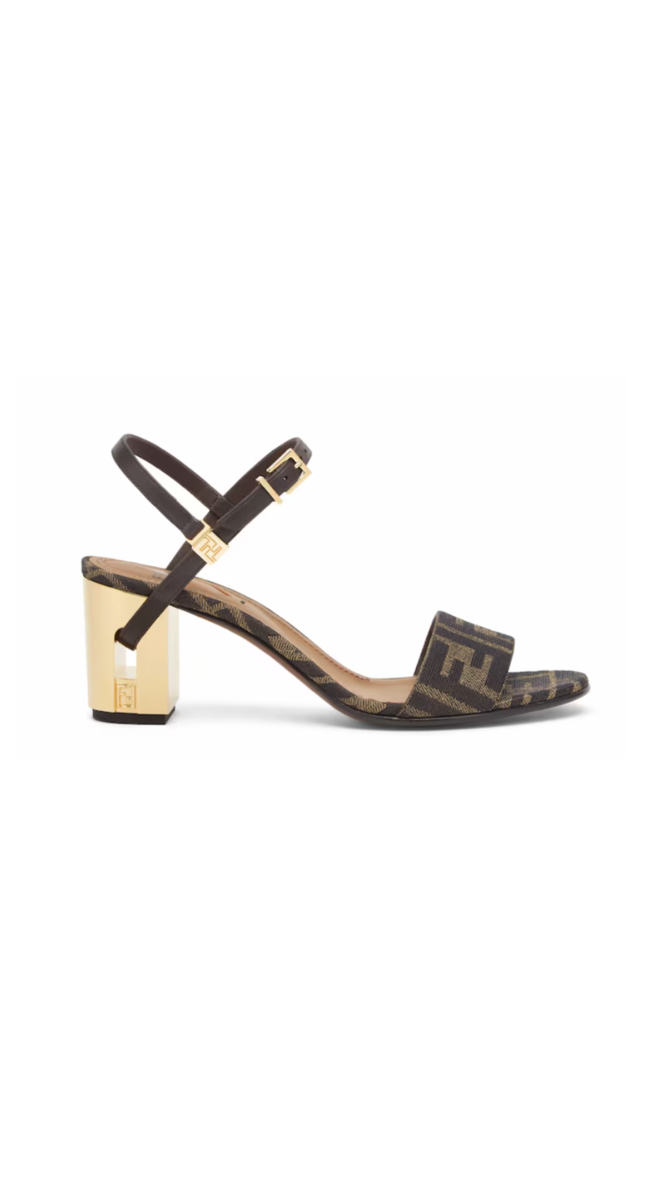 Delfina FF Heel Sandals - Brown