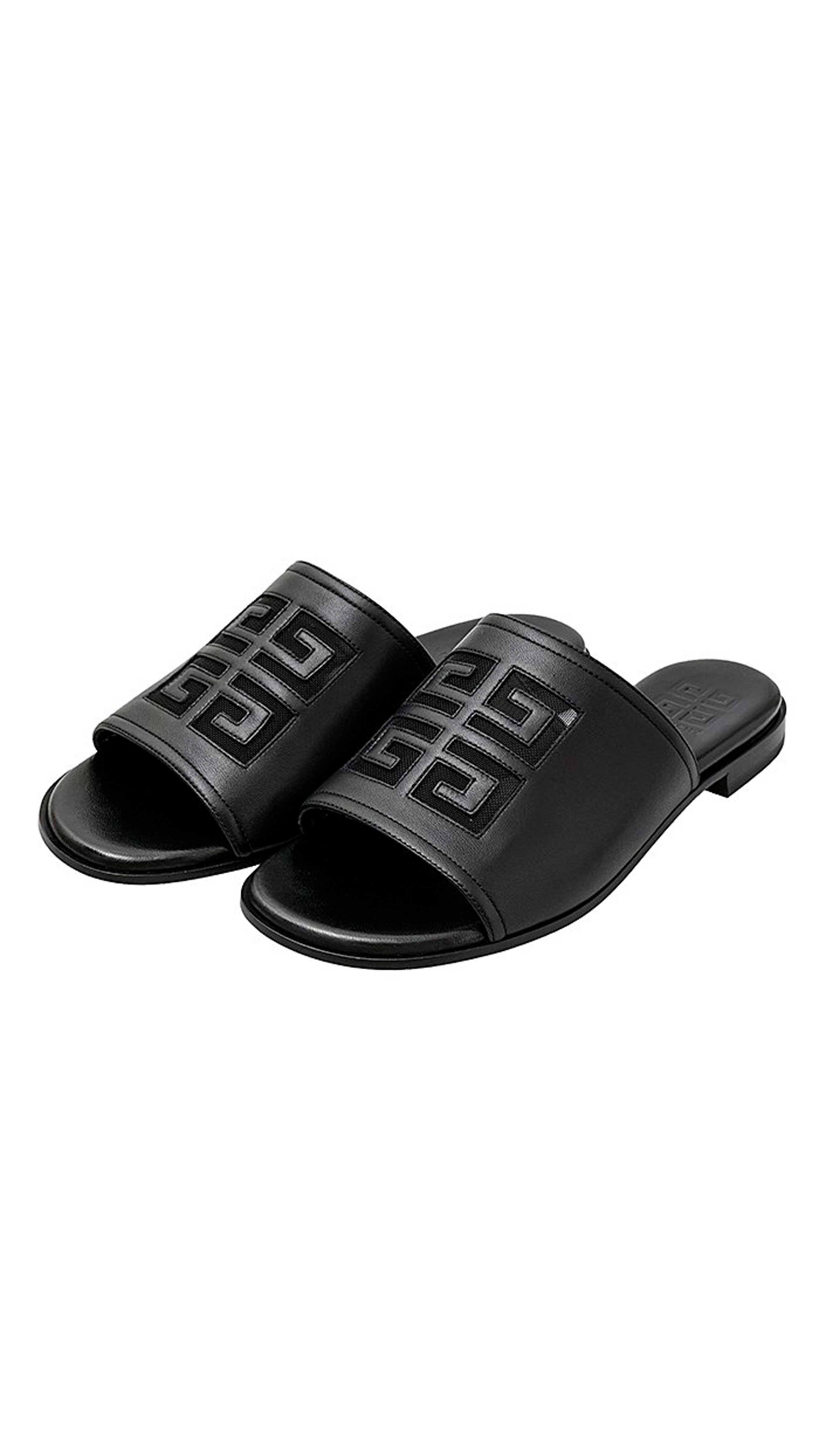 4G Open-Toe Sandals - Black