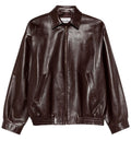 Nappa leather blouson jacket
