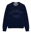 Sweater in cotton knit with GIVENCHY Paris embroidery