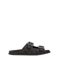 Men's slide sandal with buckles