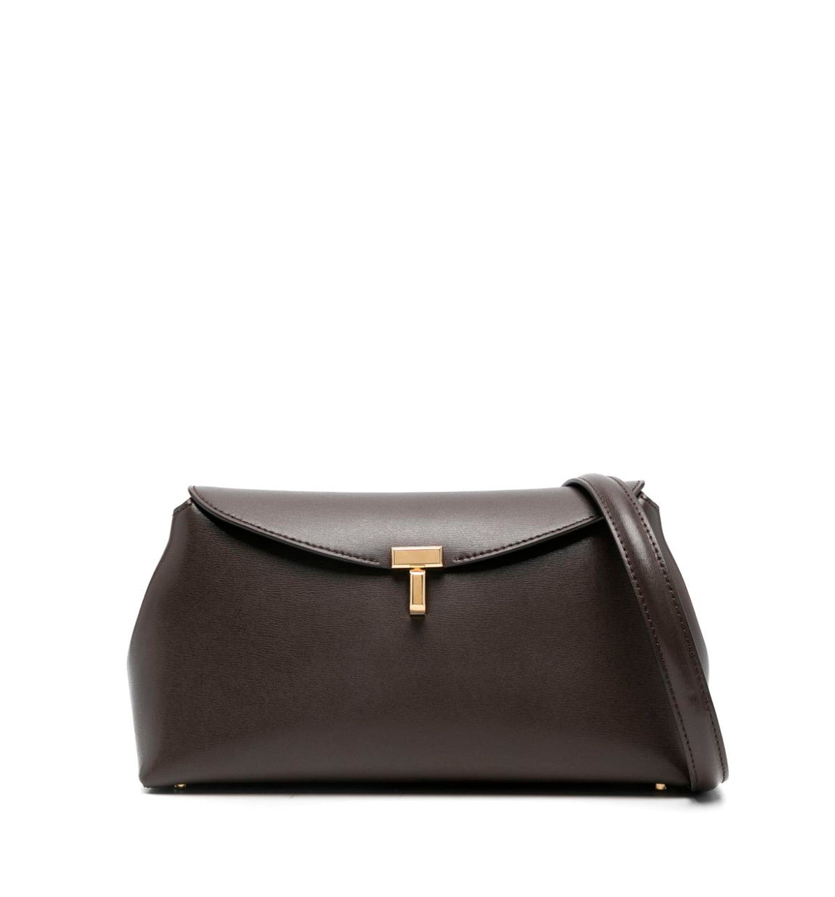 T-lock leather top-handle bag