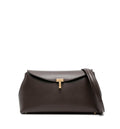 T-lock leather top-handle bag