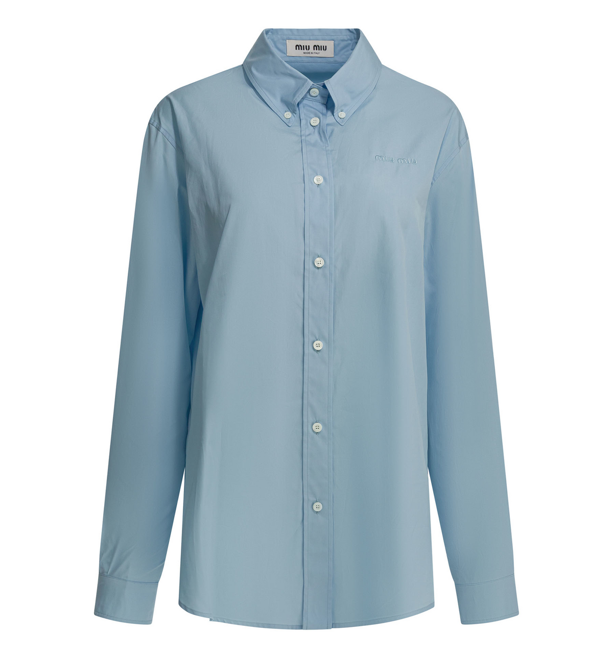 Cotton Shirt With Logo Patch