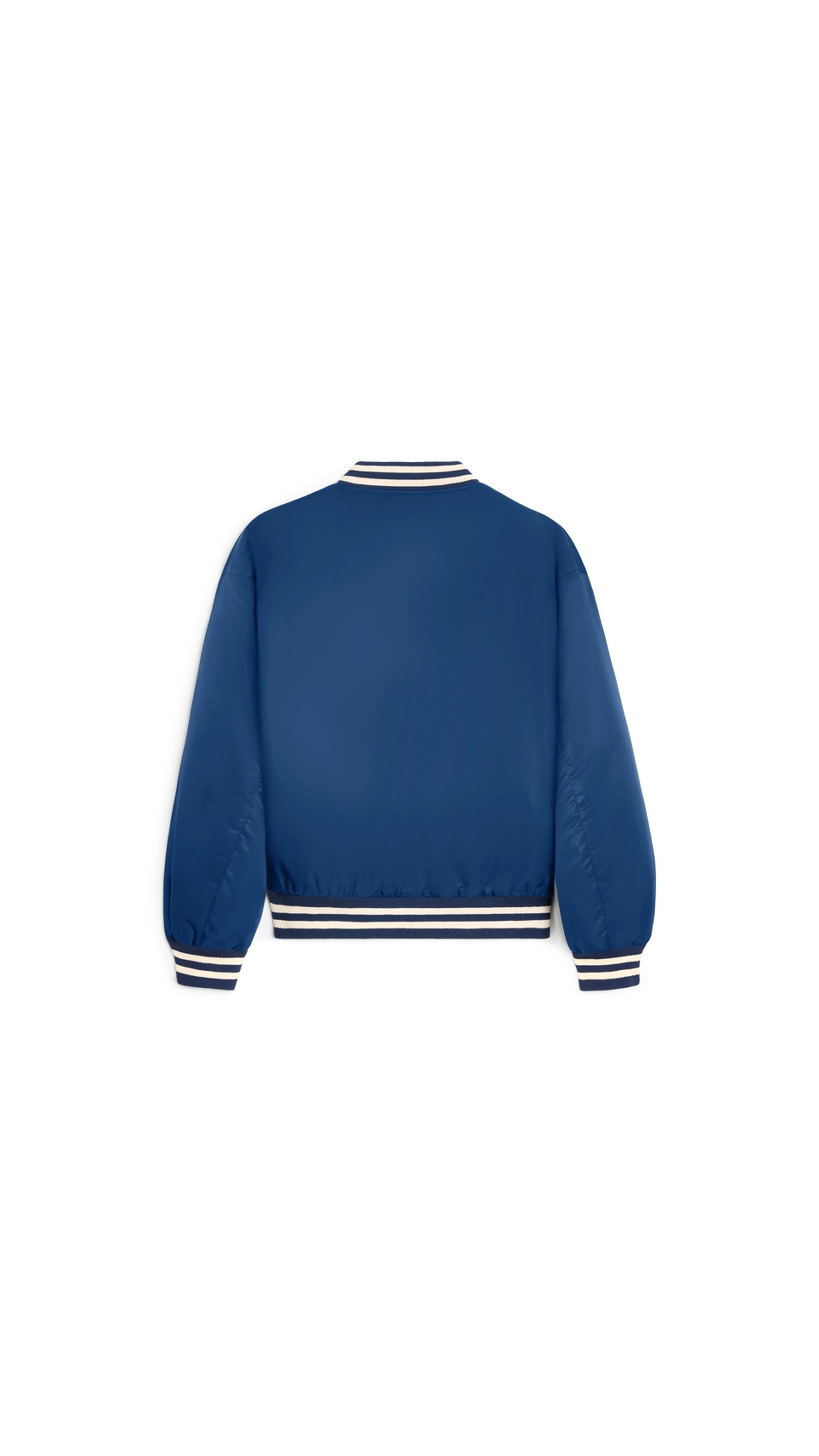 Loose Teddy Jacket In Nylon - Blue