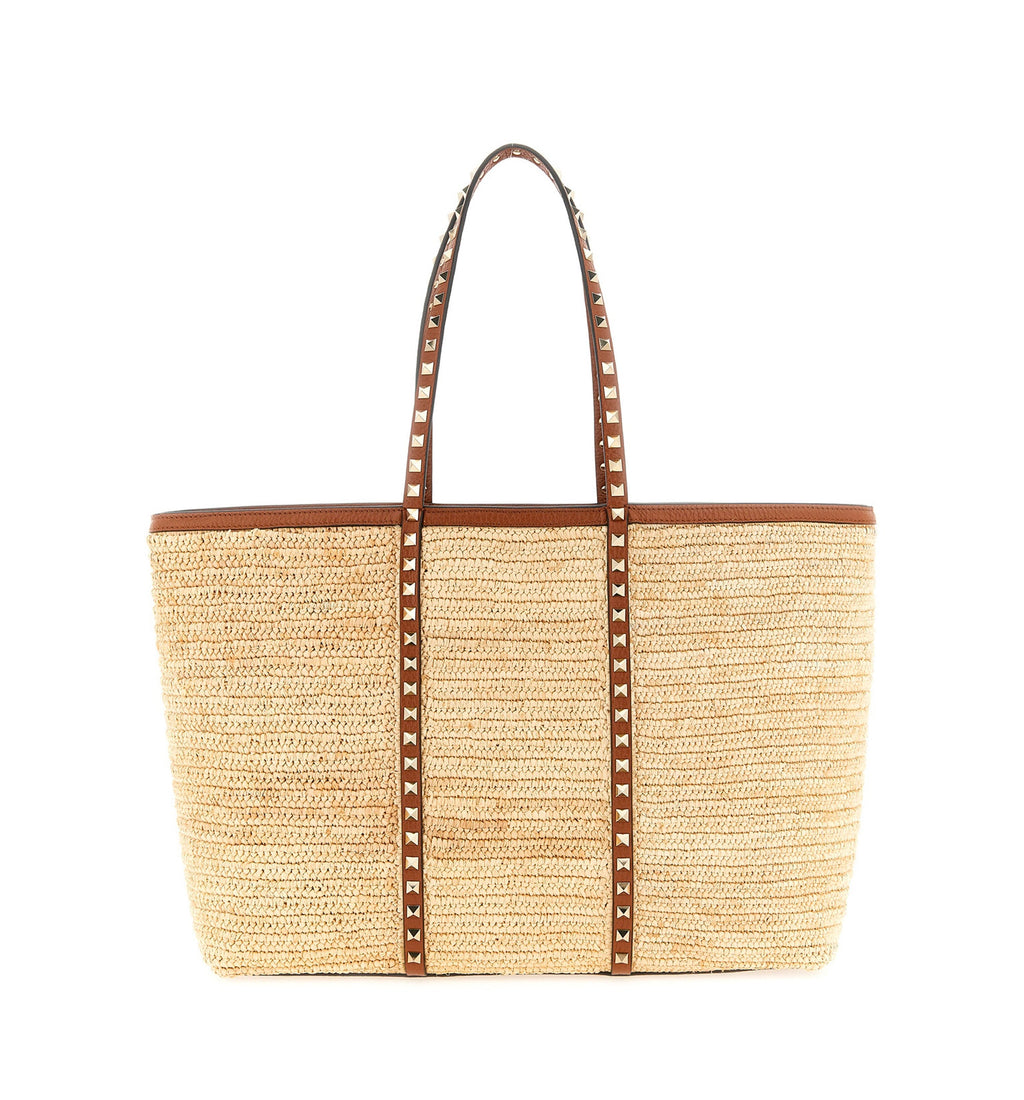 Rockstud Tote Beige