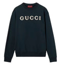 Cotton jersey sweatshirt with embroidery
