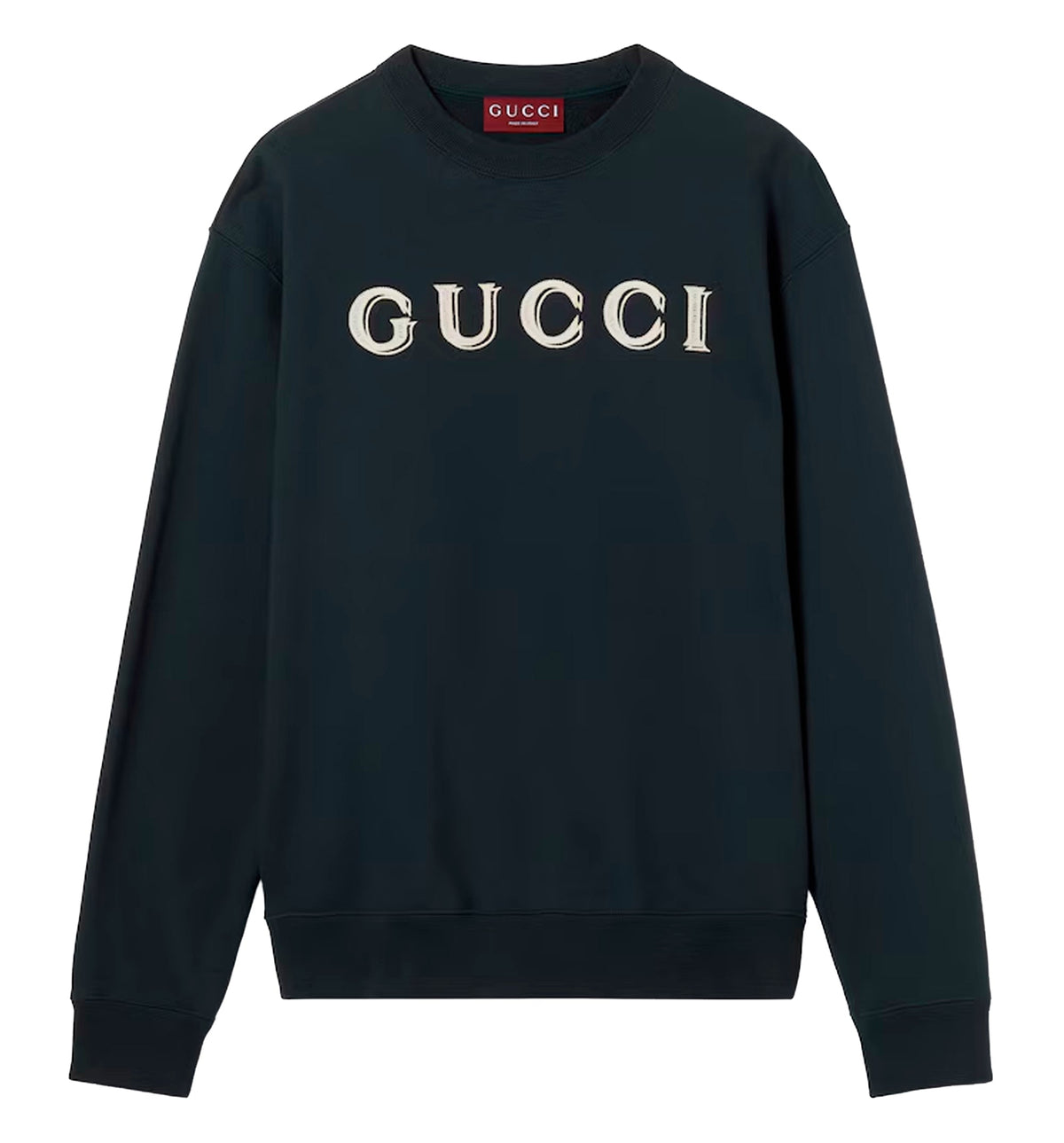 Cotton jersey sweatshirt with embroidery