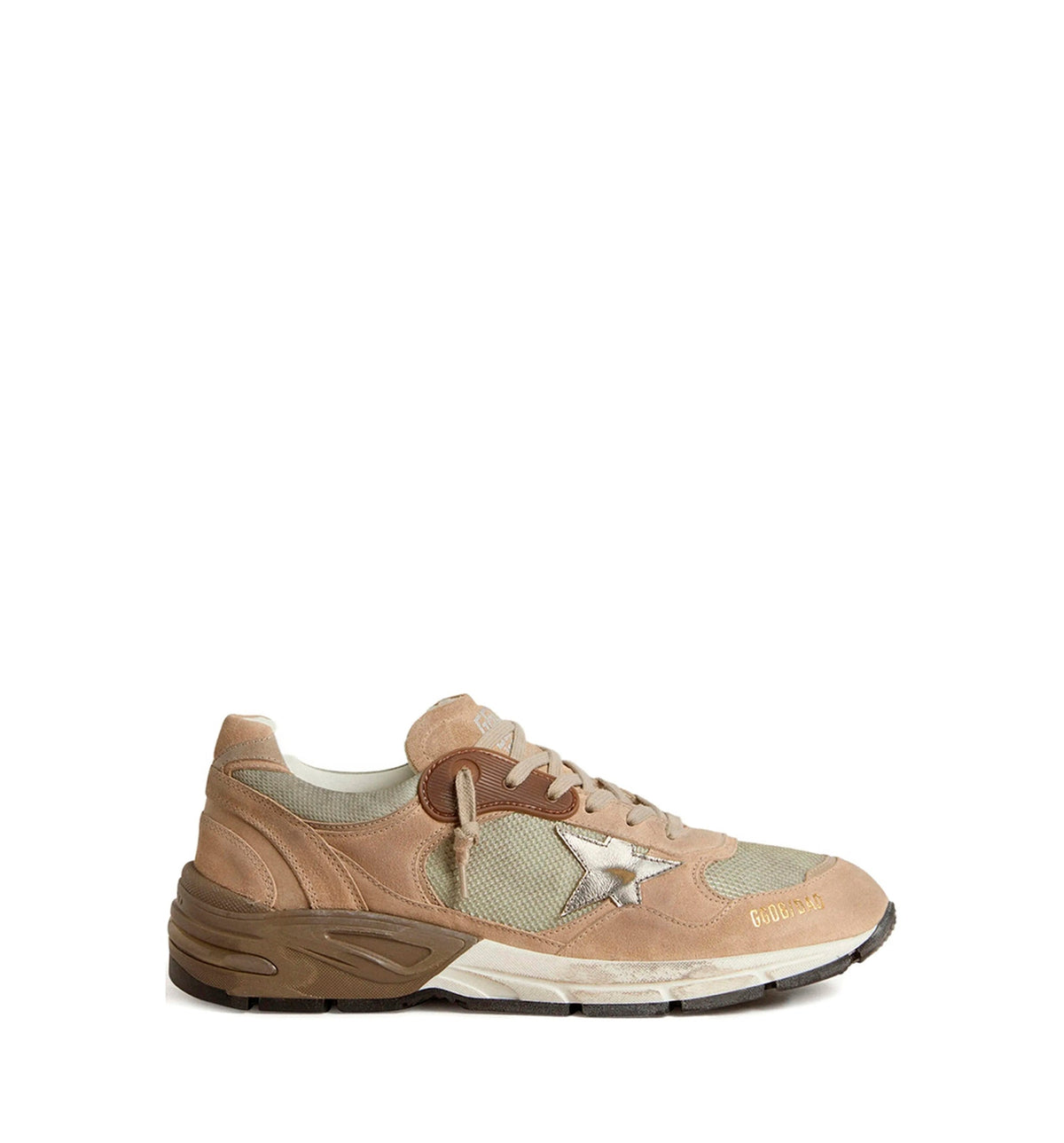 Nude Leather Running Sneaker