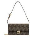 Baguette Wallet on Chain shoulder bag in FF jacquard fabric