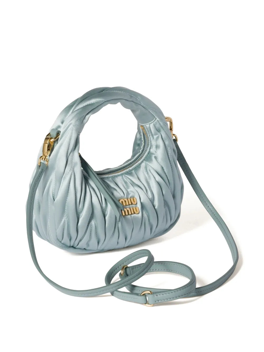 Wander matelassé Satin mini-bag