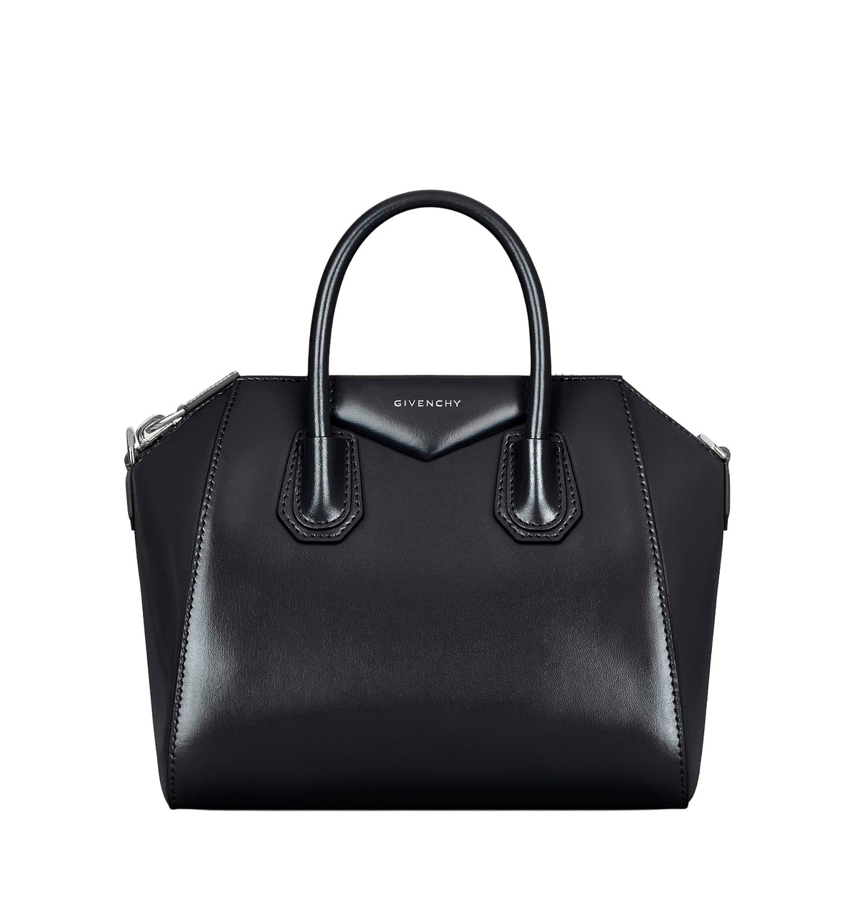 Small Antigona bag in Box leather