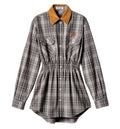 Flannel mini-dress